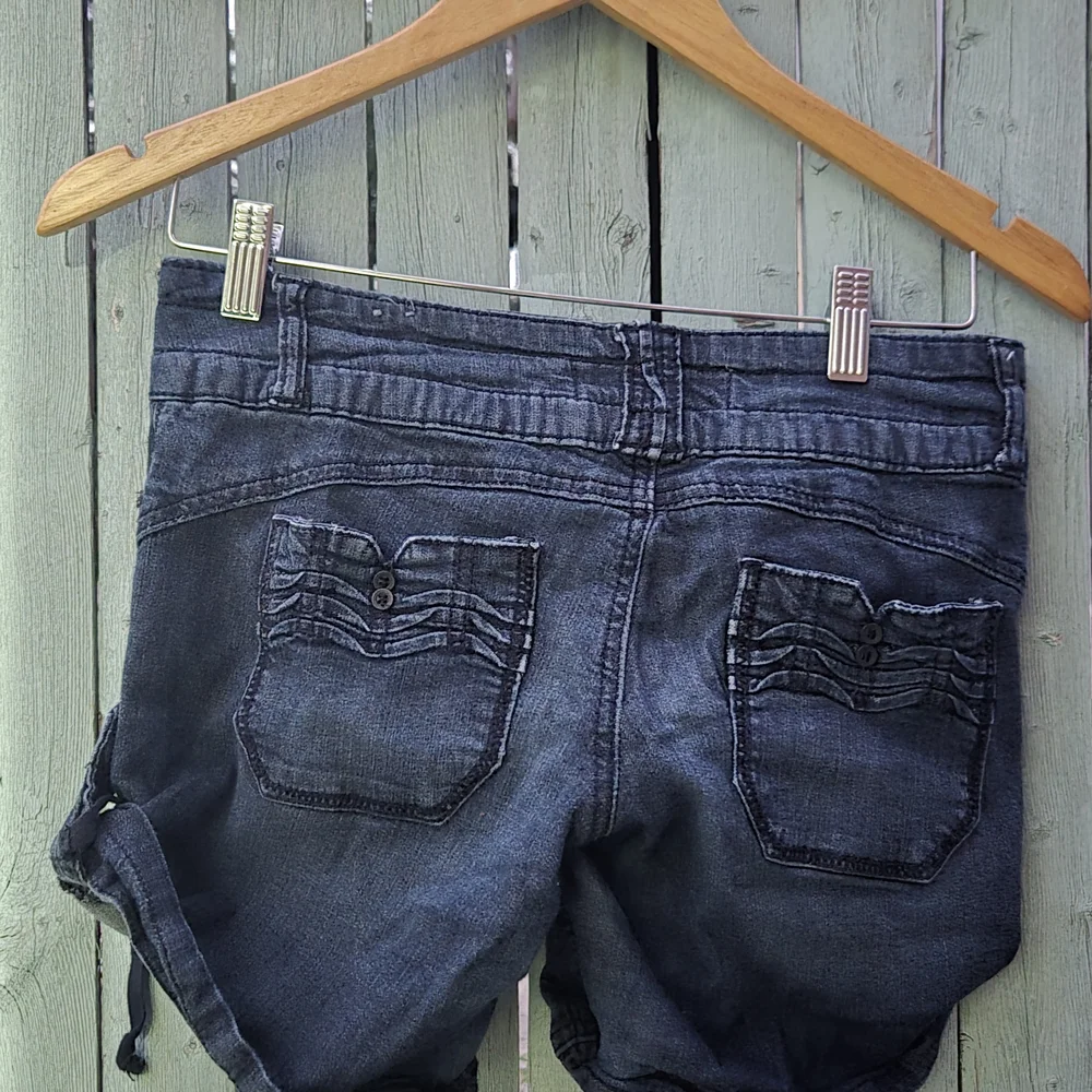 Jolt Dark Blue Jean Shorts - Picture 2 of 2